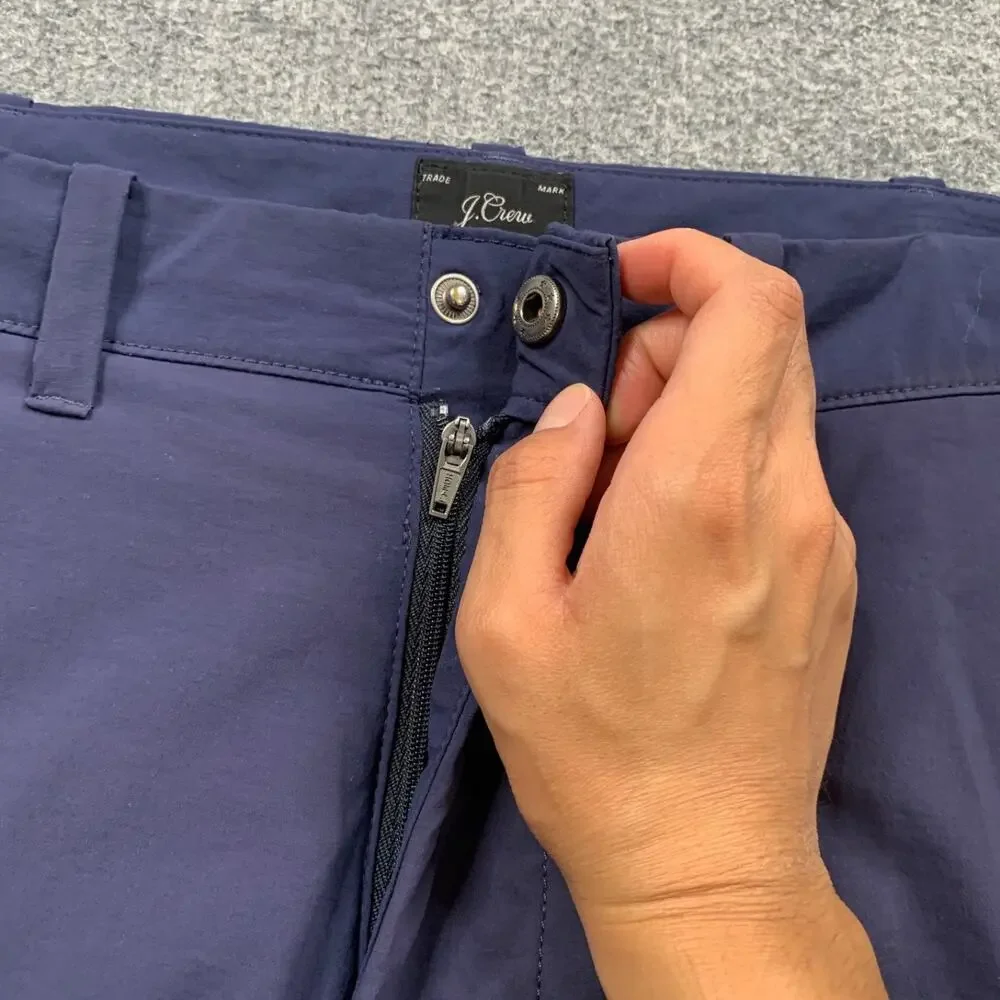 J Crew Shorts Mens 30 Navy Nylon Stretch Tech 10.5 Inch Stretch Flat Front Golf